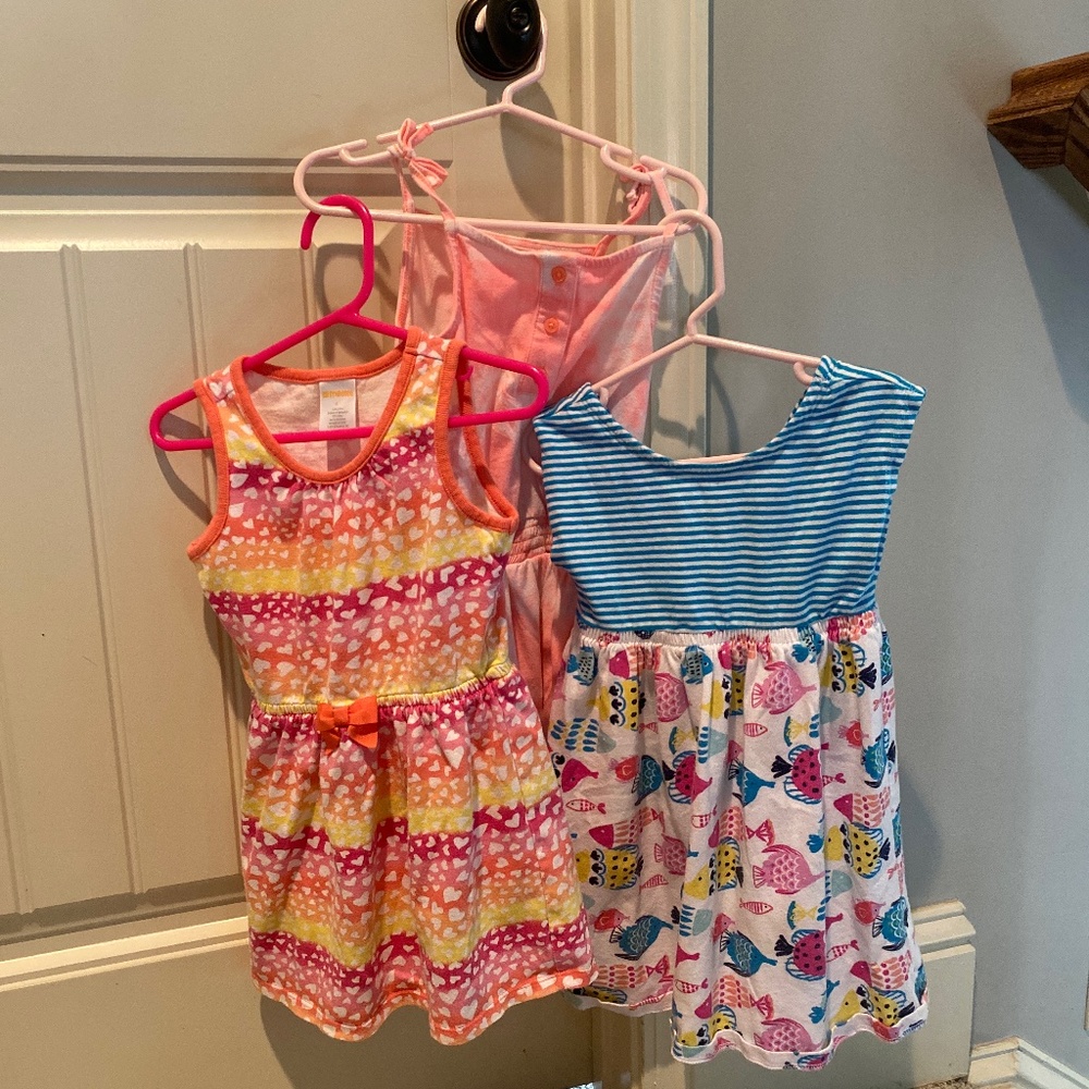 Three Summer Girls Dresses Size 4t